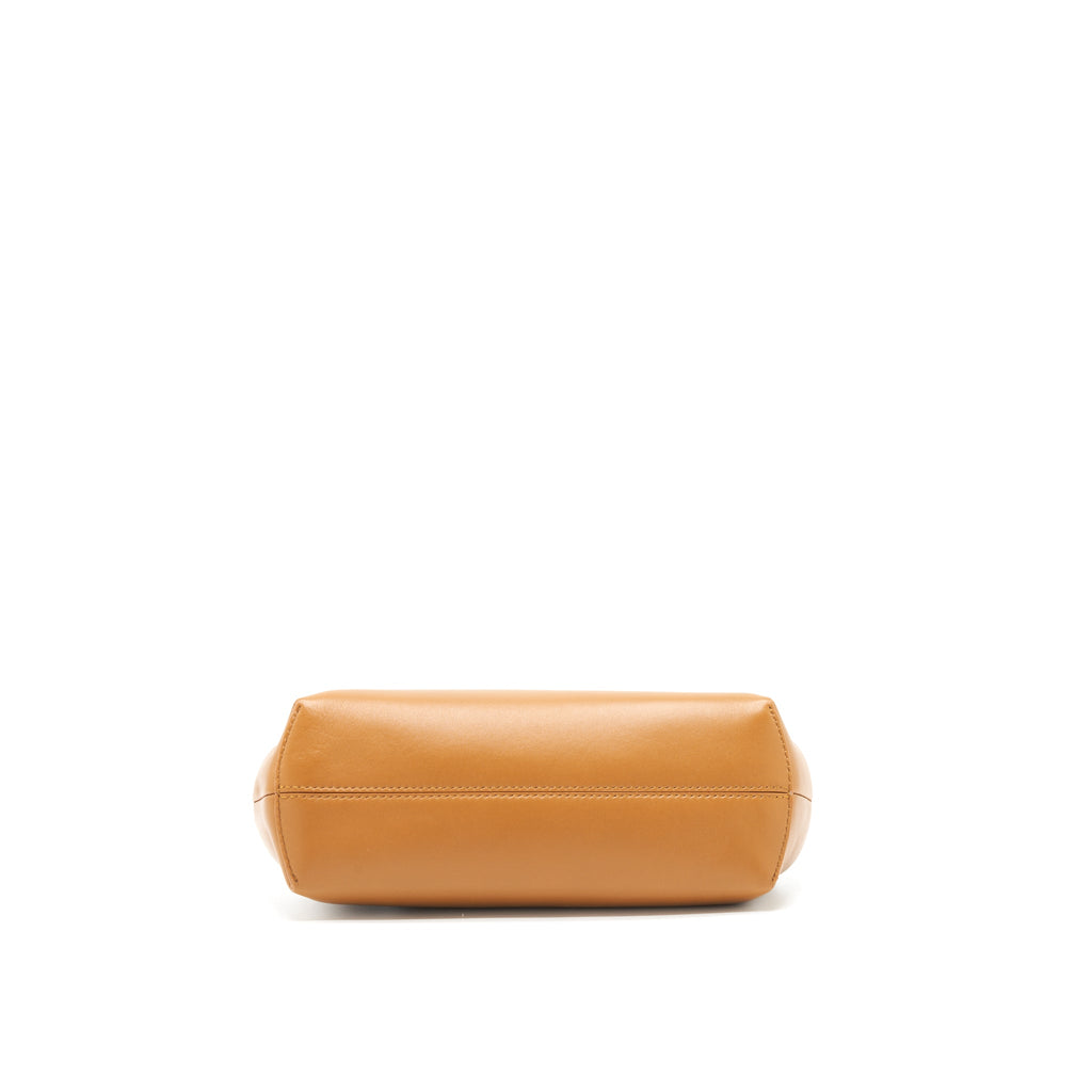 FENDI FIRST SMALL POUCH LAMBSKIN CARAMEL GHW