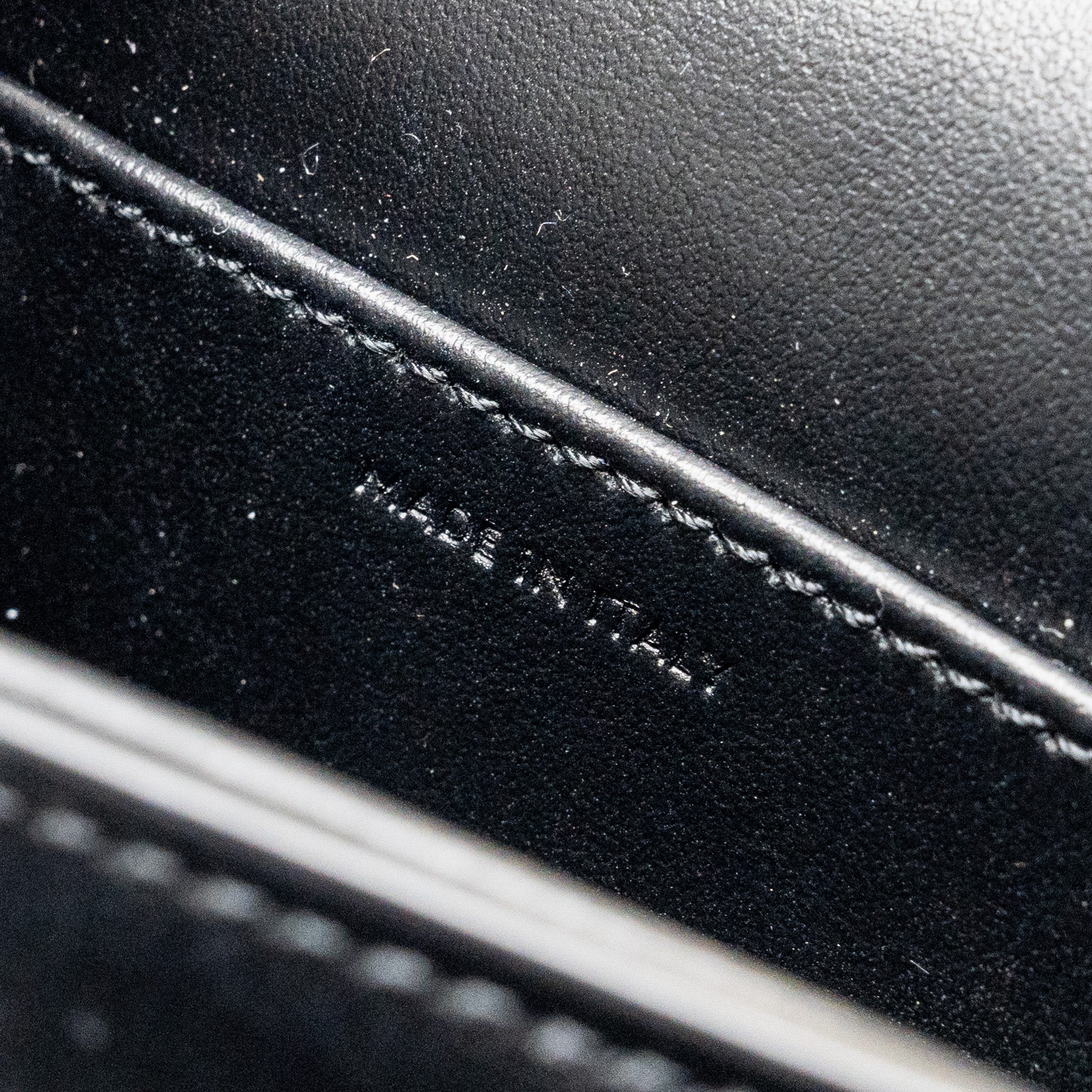 CELINE MINI TRIOMPHE SHINY CALFSKIN BLACK GHW