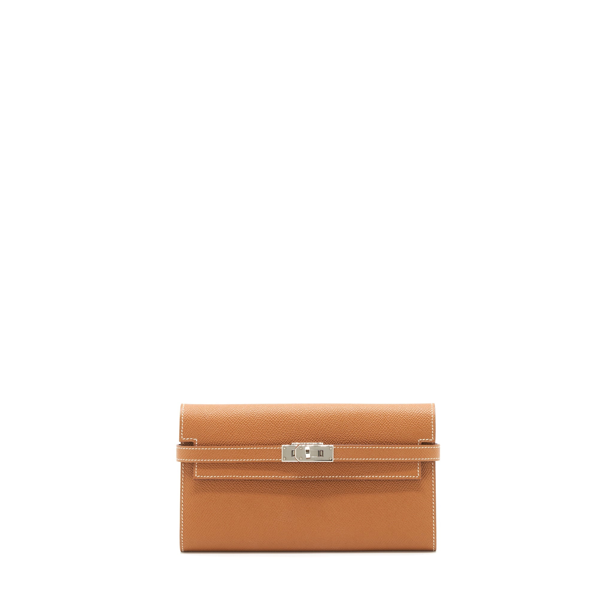 HERMES KELLY LONG WALLET EPSOM GOLD SHW