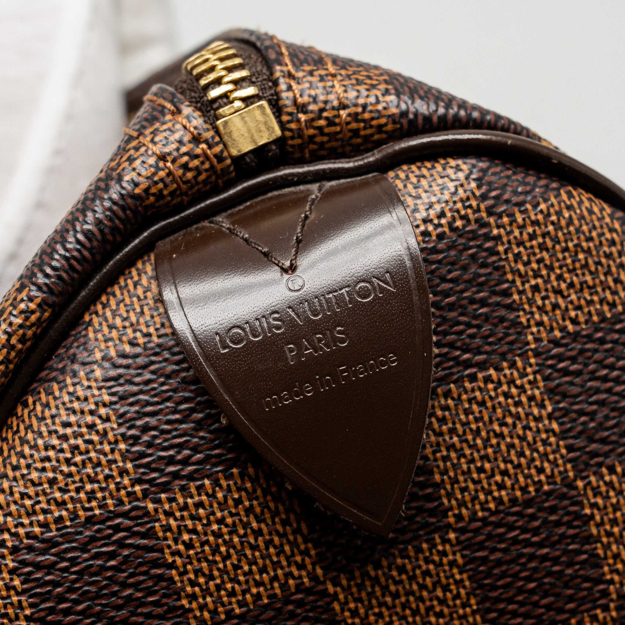 LOUIS VUITTON SPEEDY 30 DAMIER EBENE CANVAS GHW