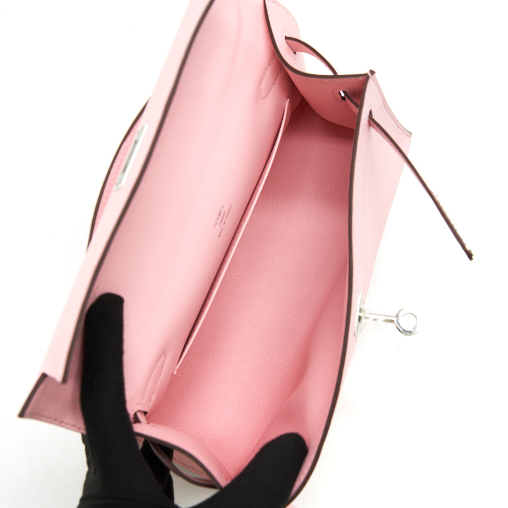 HERMES KELLY POCHETTE SWIFT 3Q ROSE SAKURA SHW