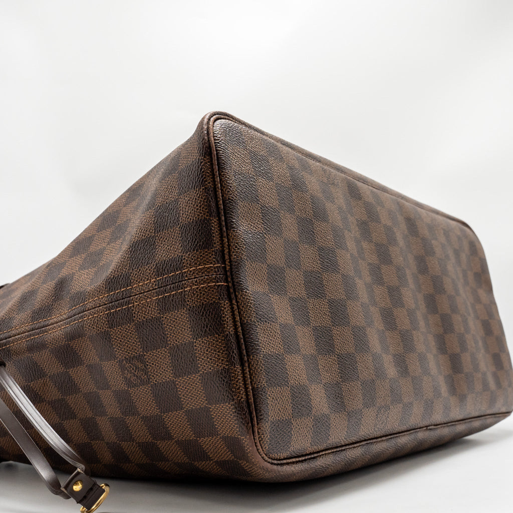 LOUIS VUITTON NEVERFULL GM DAMIER EBENE WITH GHW