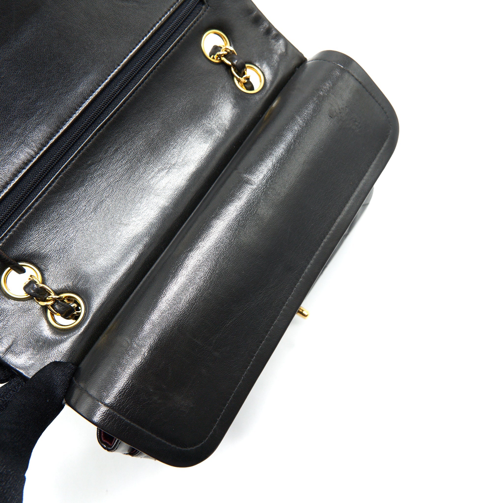 CHANEL VINTAGE CLASSIC FLAP MEDIUM IN BLACK GHW