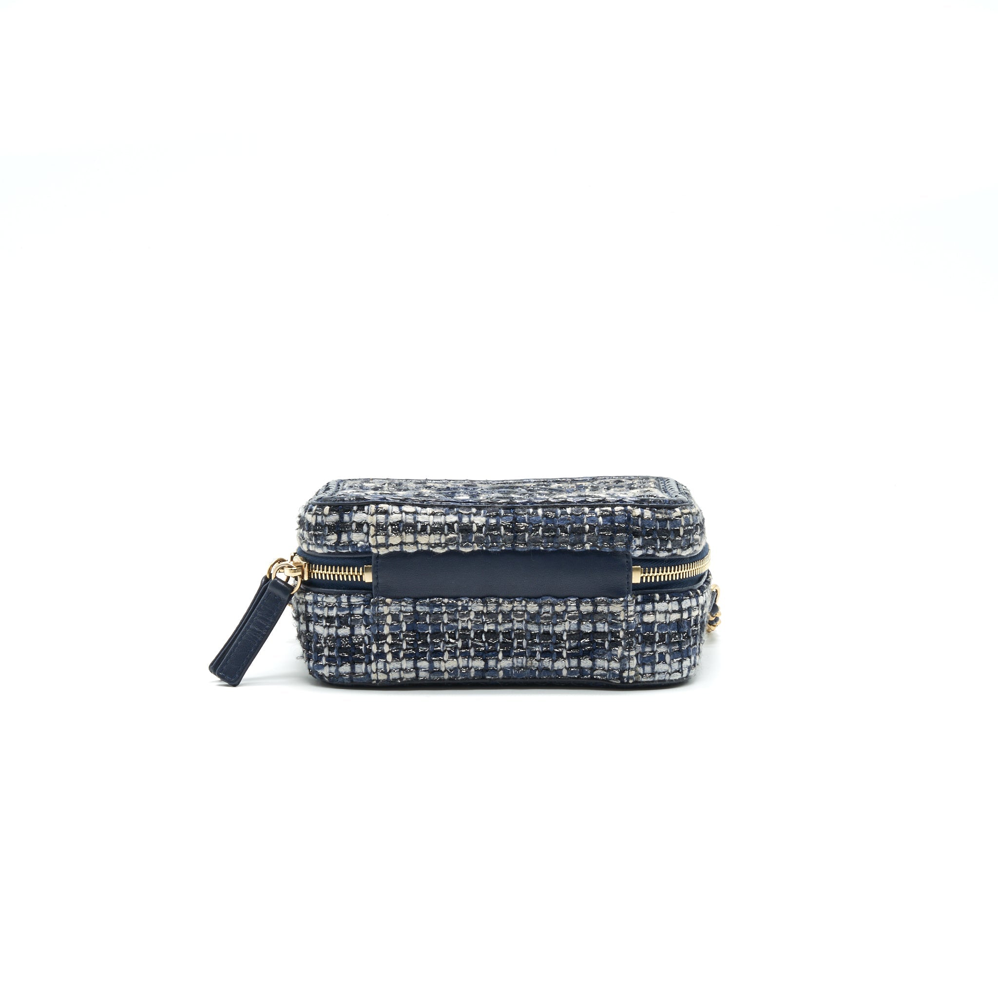 CHANEL TWEED AND PYTHON SMALL VANITY CASE