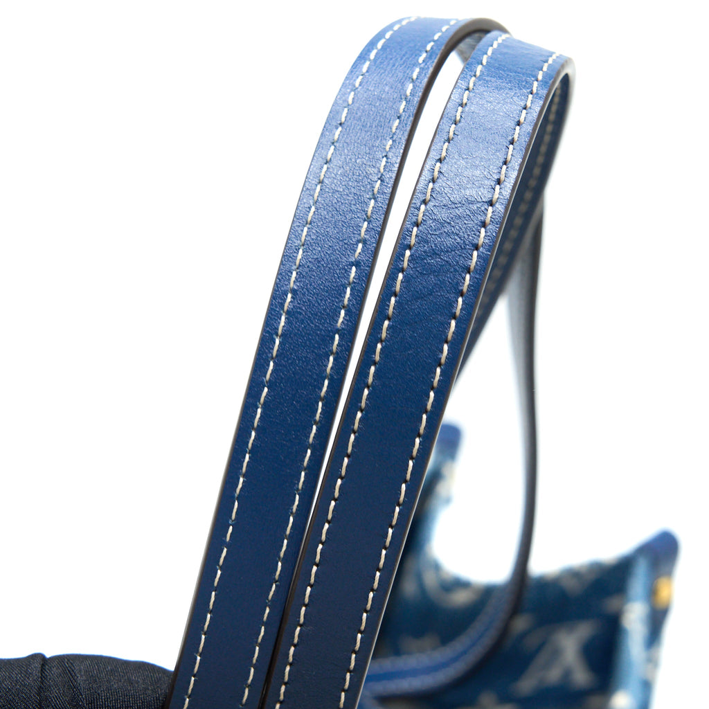 LOUIS VUITTON ONTHEGO MM MONOGRAM DENIM BLUE GHW