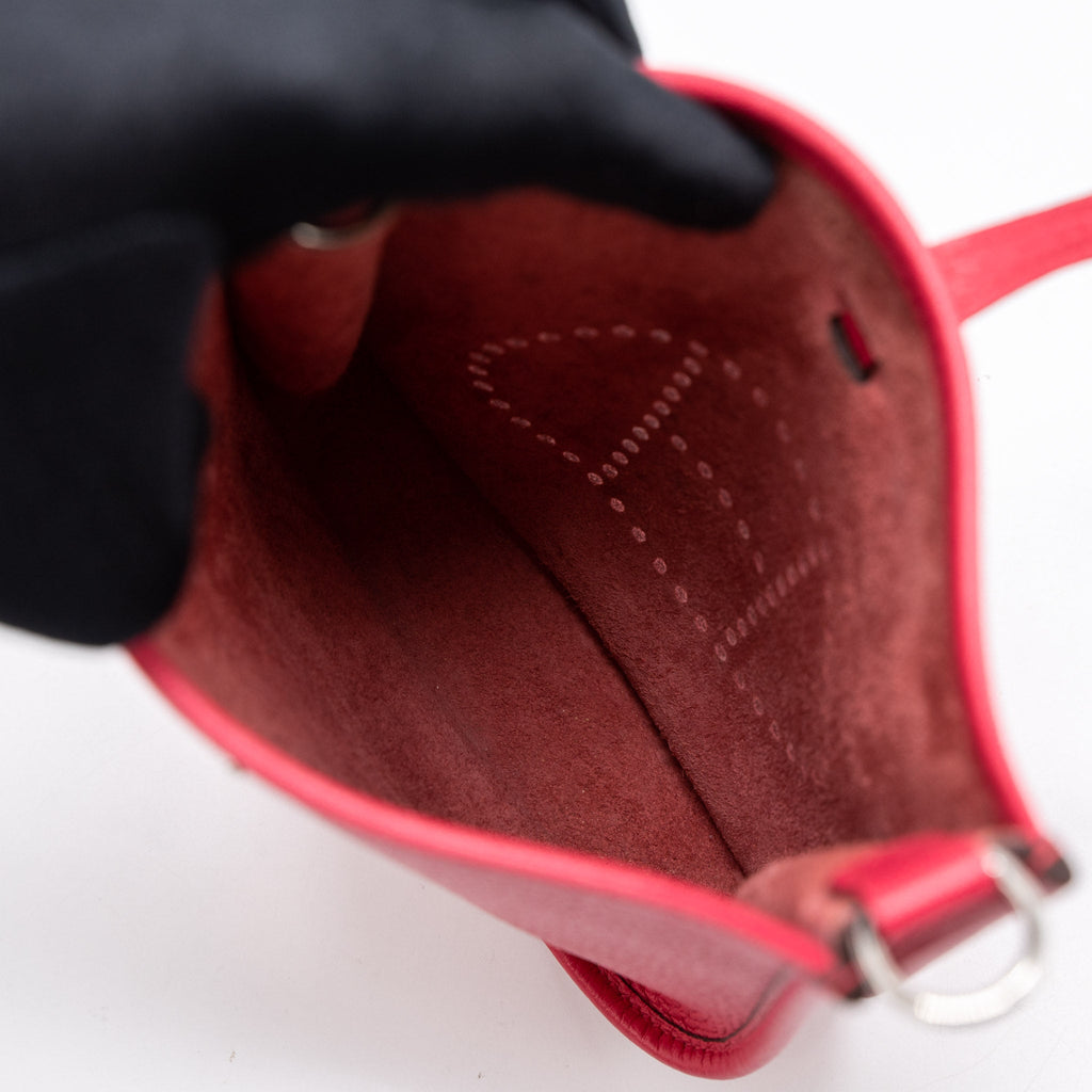 HERMES MINI EVELYN CLEMENCE ROSE EXTREME SHW