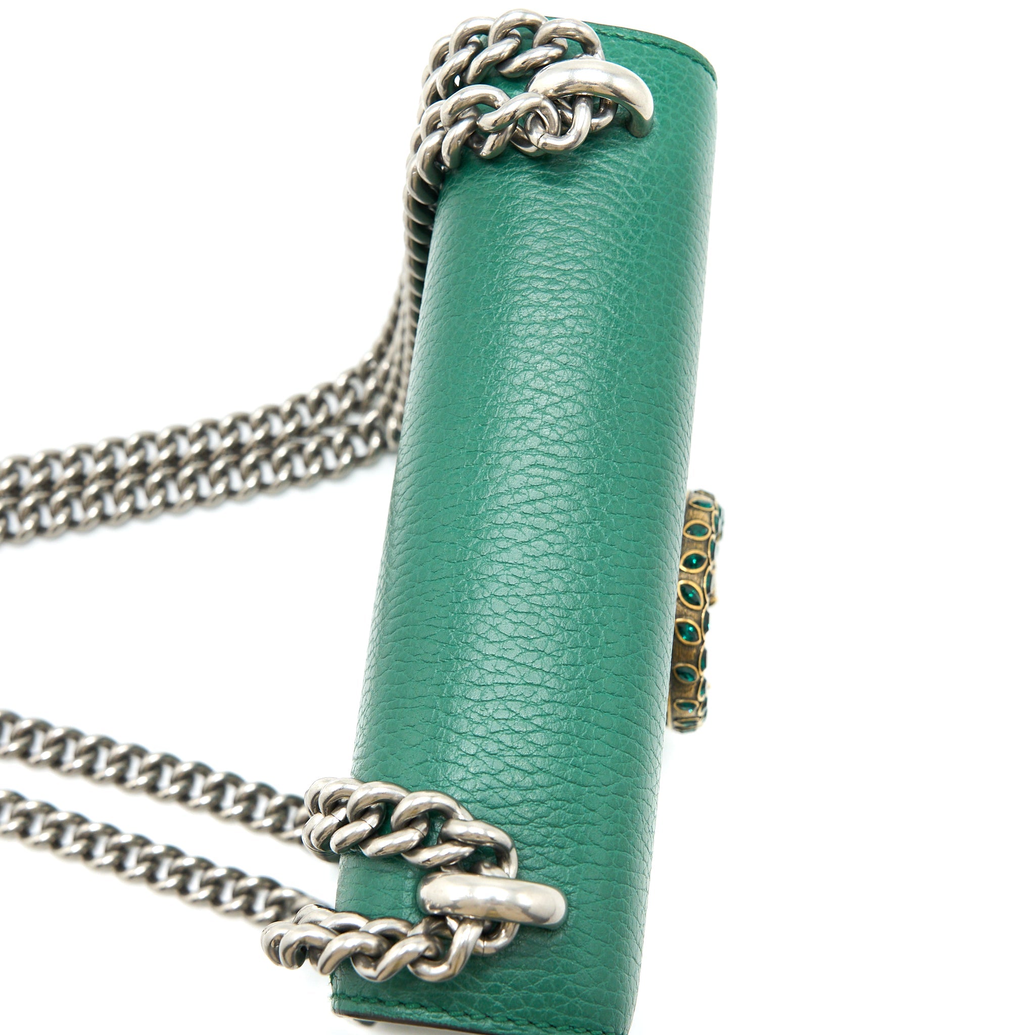 GUCCI MINI DIONYSUS BAG CALFSKIN GREEN GHW