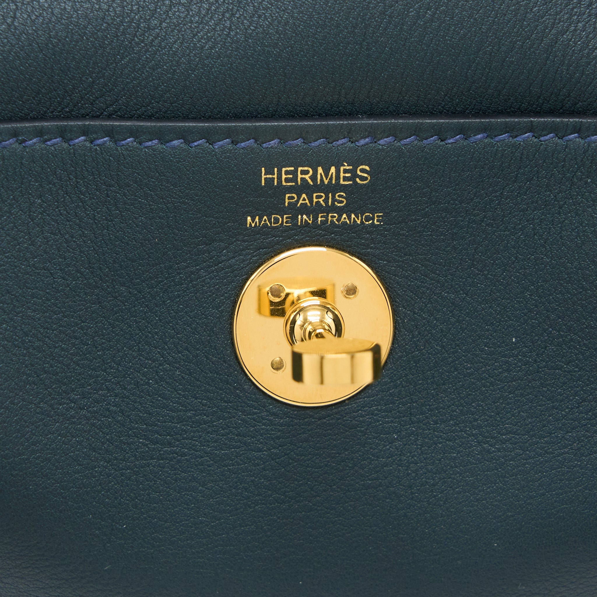 HERMES MINI LINDY SWIFT V0 VERT ROUSSEAU GHW