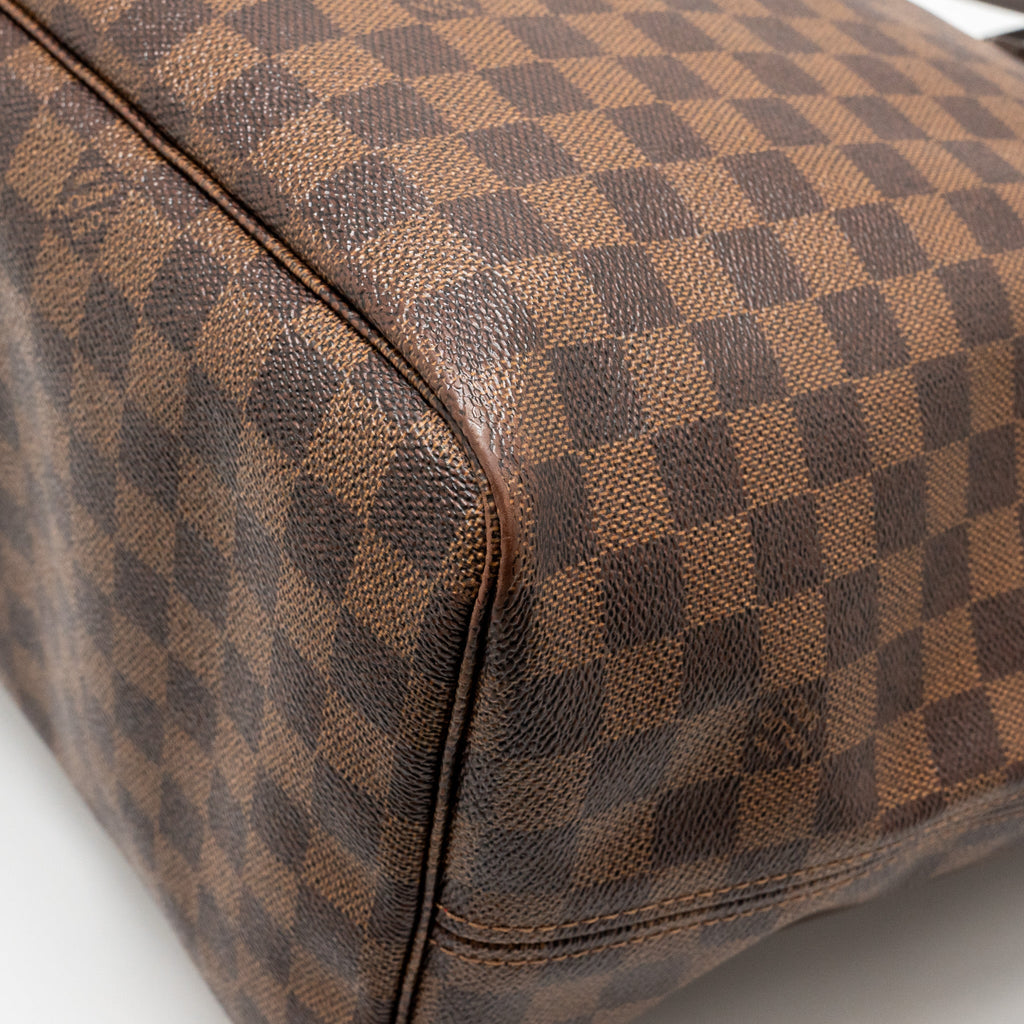 LOUIS VUITTON NEVERFULL GM DAMIER EBENE WITH GHW
