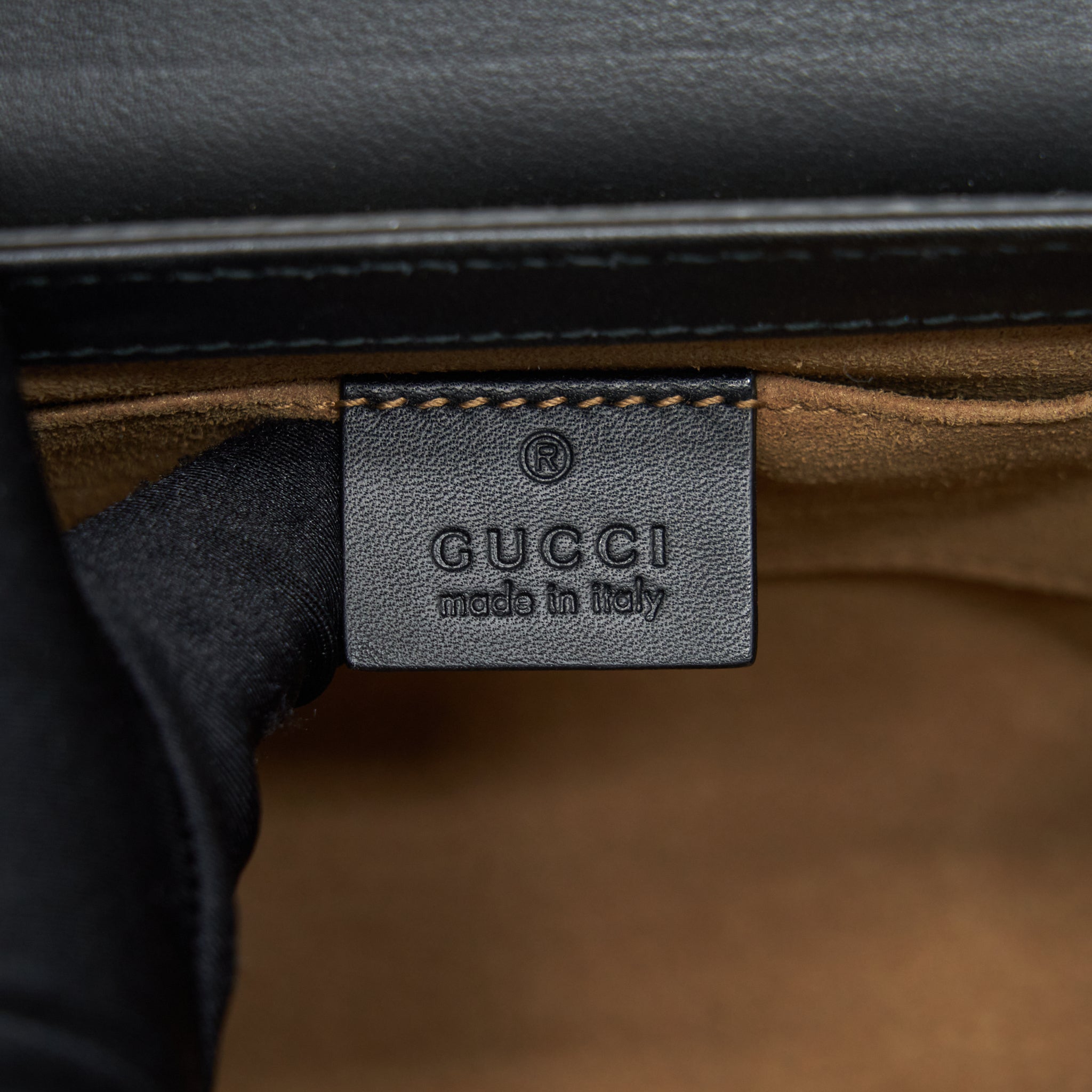 GUCCI SMALL PADLOCK SHOULDER BAG GG SUPREME CANVAS / BLACK GHW