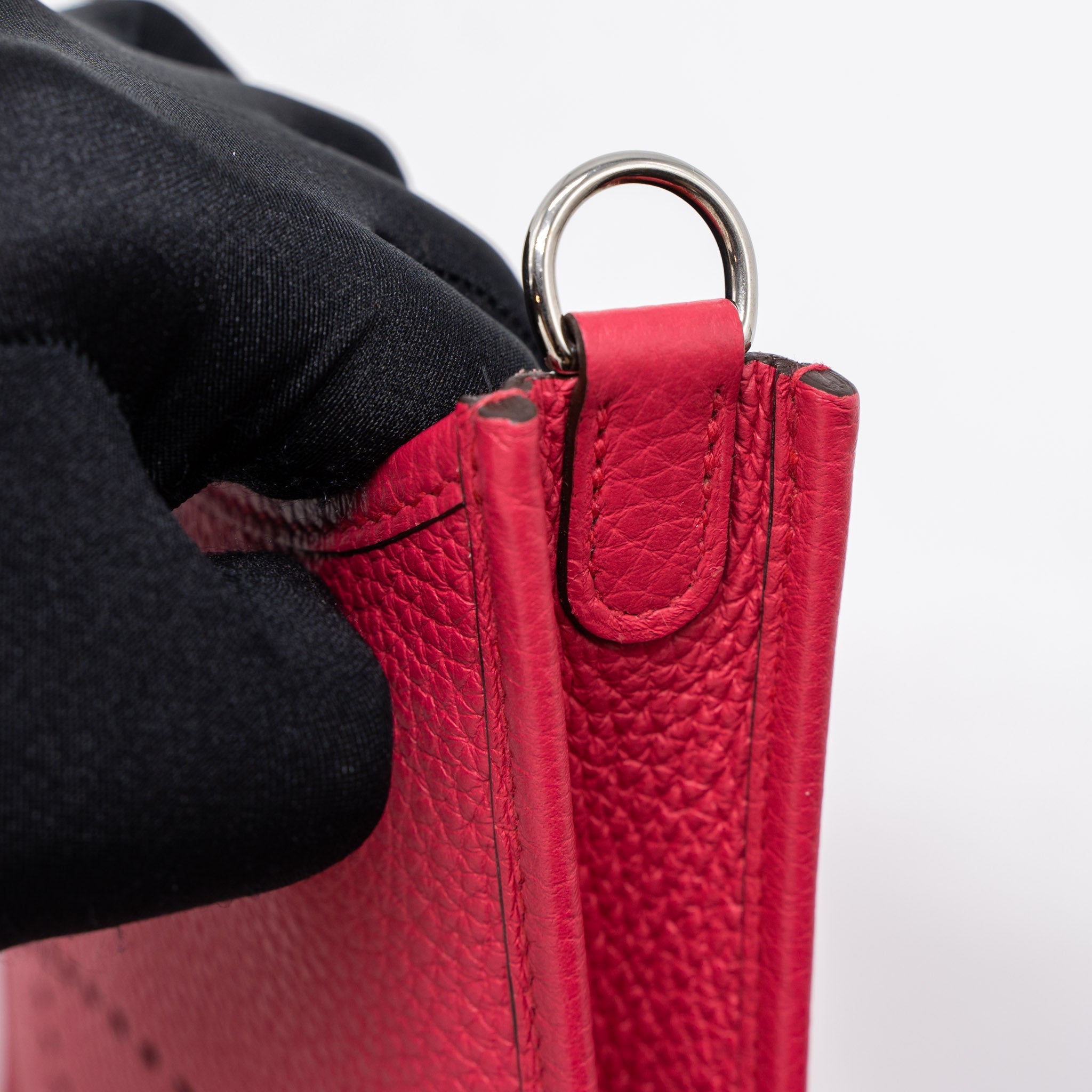 HERMES MINI EVELYN CLEMENCE ROSE EXTREME SHW