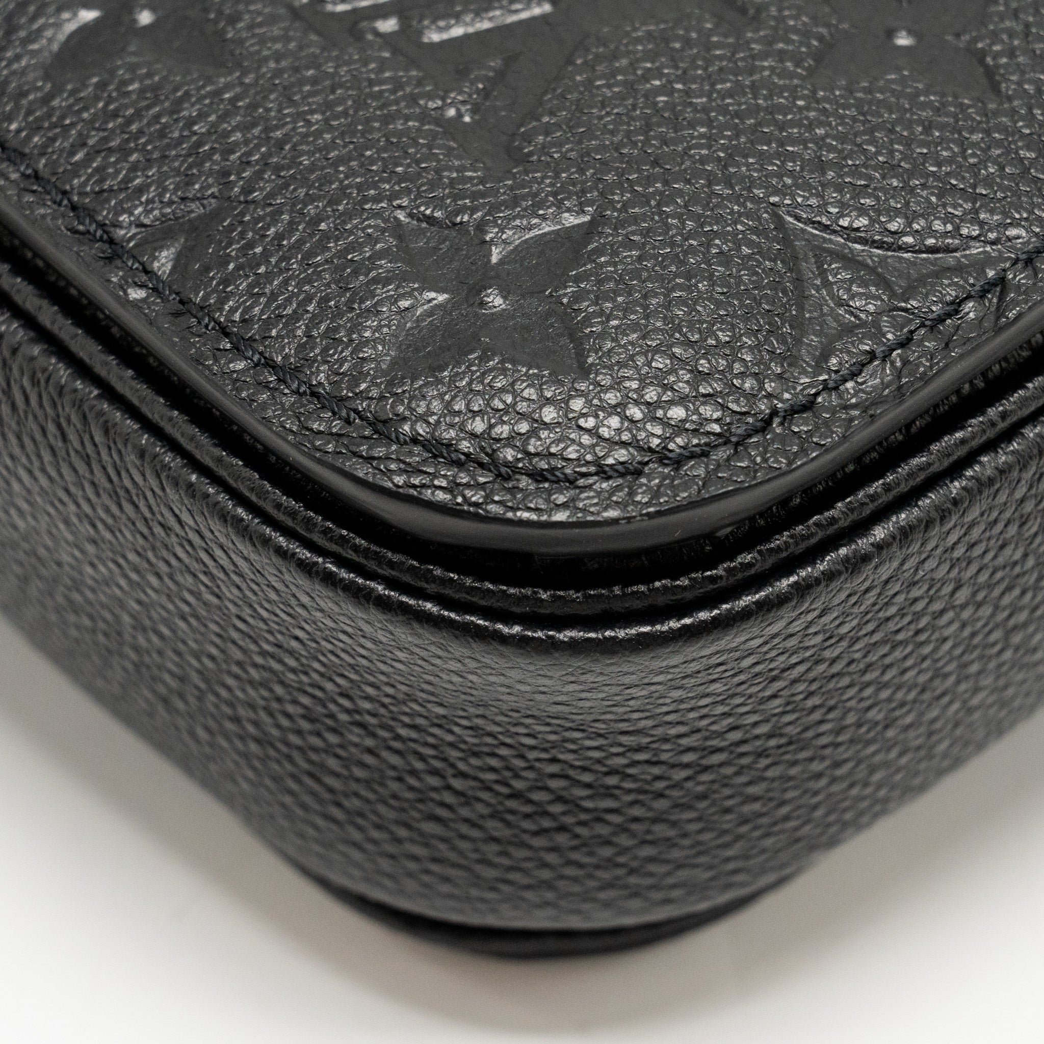 LOUIS VUITTON POCHETTE METIS MONOGRAM EMPREINTE BLACK GHW