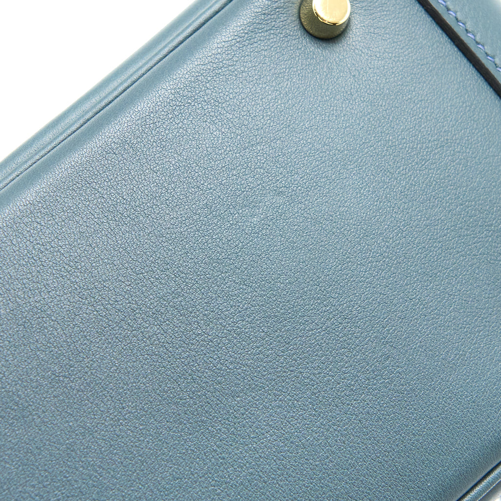 HERMES MINI LINDY SWIFT V0 VERT ROUSSEAU GHW