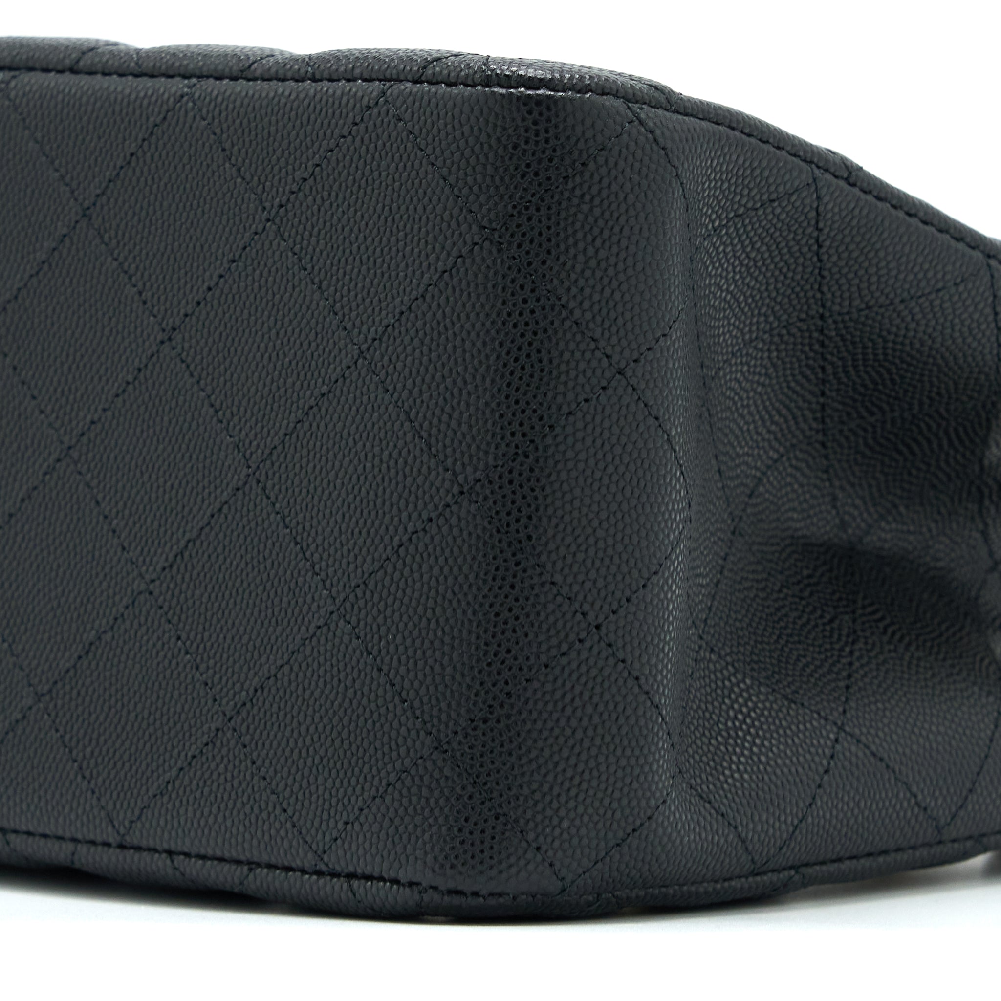 CHANEL 22S MINI BUCKET BAG CAVIAR BLACK LGHW (MICROCHIP)