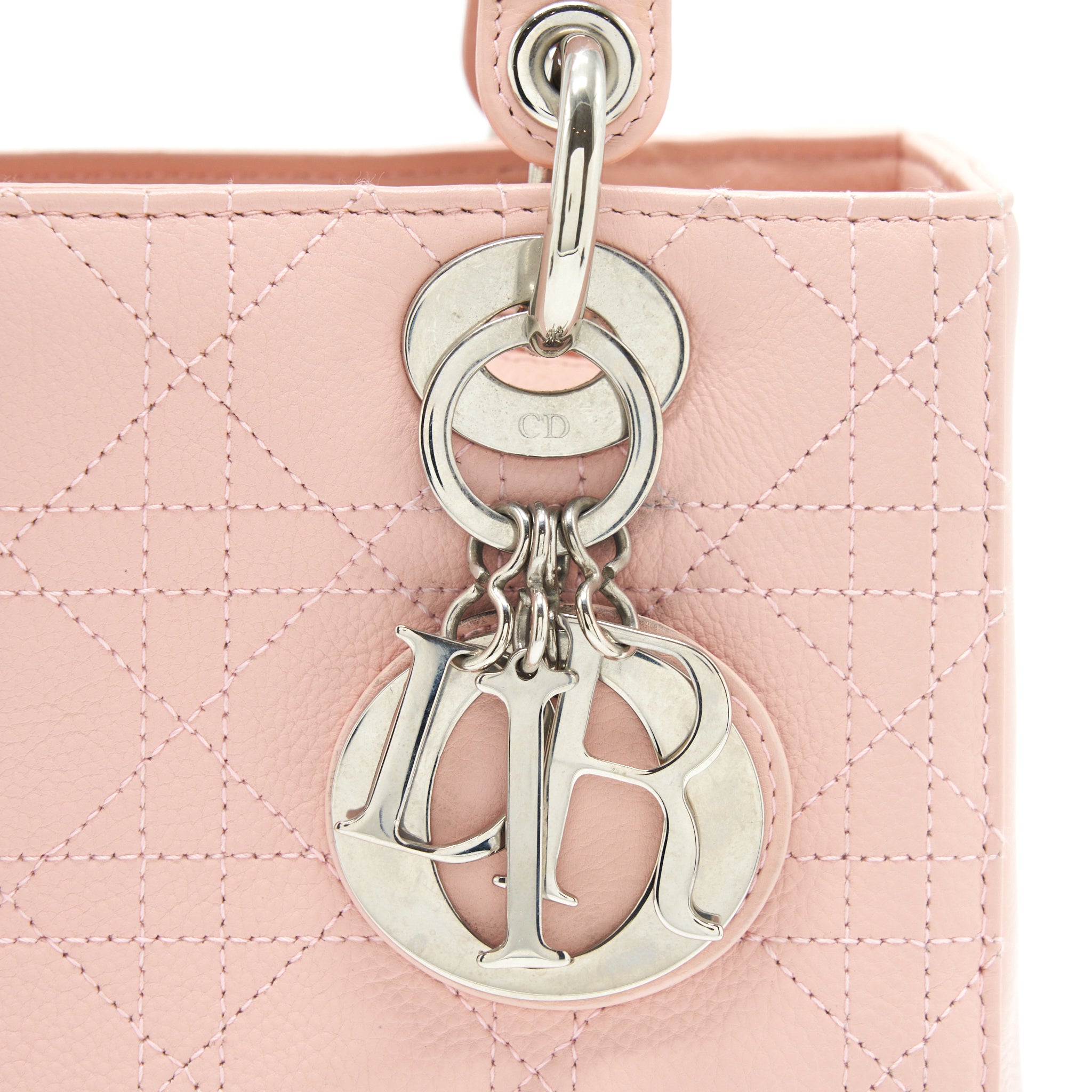 DIOR MEDIUM LADY DIOR CALFSKIN LIGHT PINK SHW