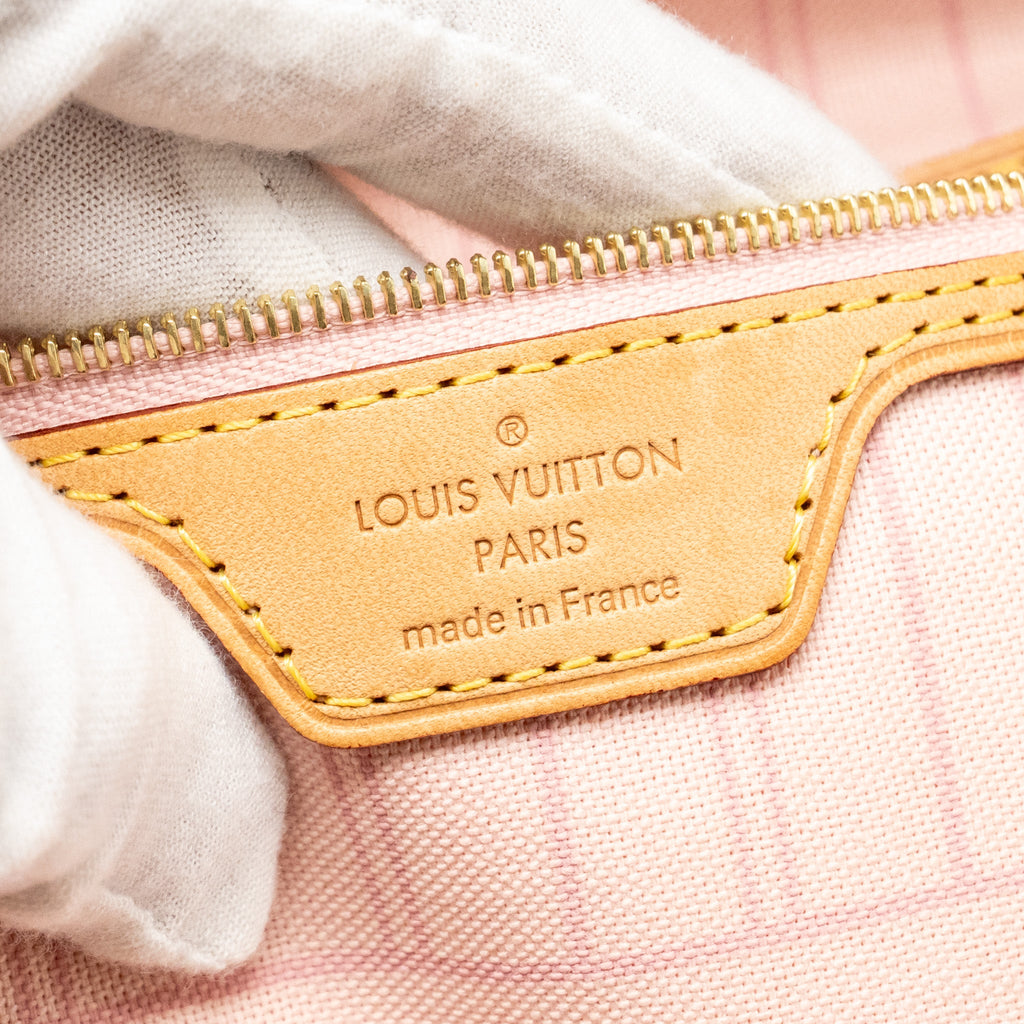 LOUIS VUITTON NEVERFULL MM DAMIER AZUR CANVAS GHW