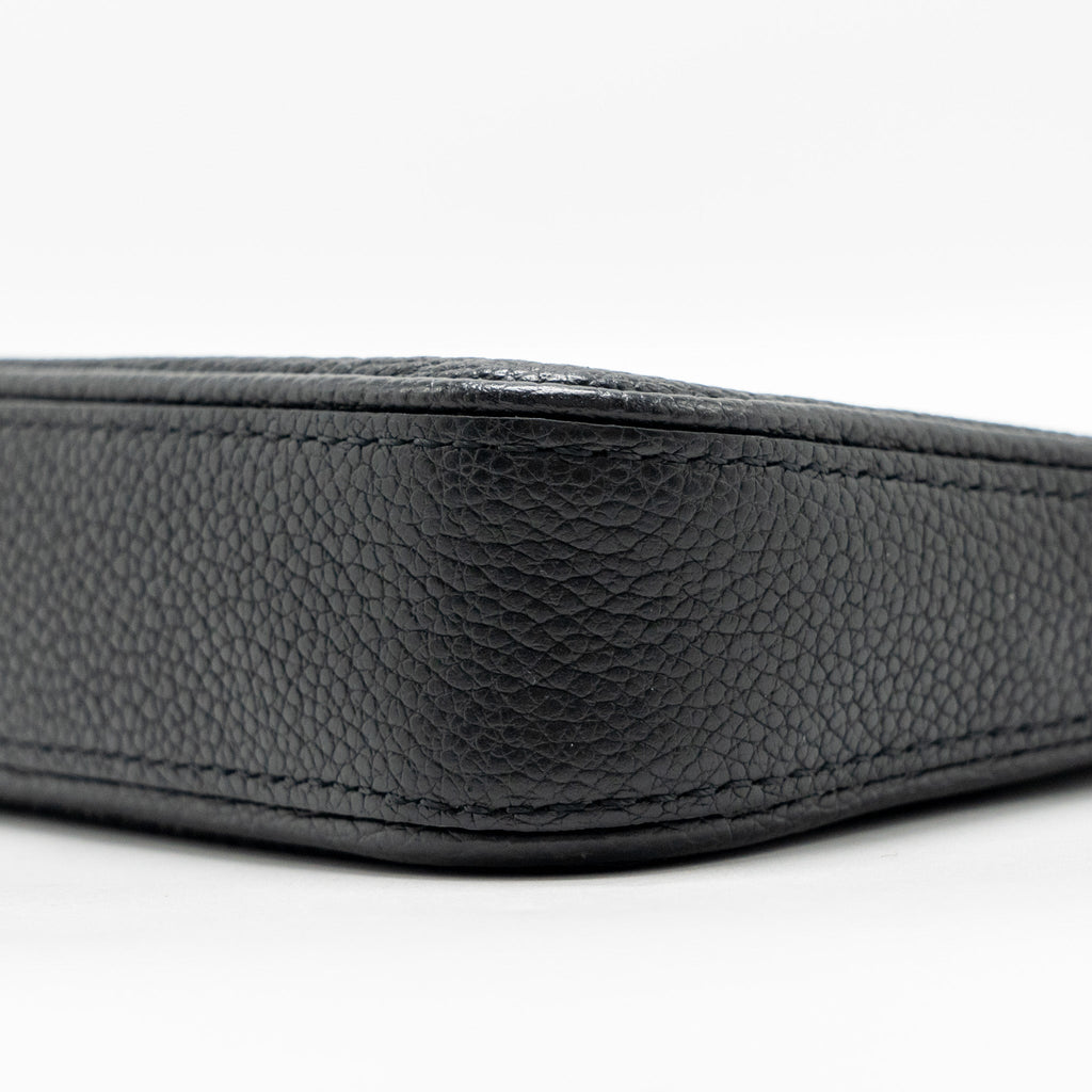 LOUIS VUITTON EASY POUCH ON STRAP EMPREINTE MONOGRAM BLACK GHW
