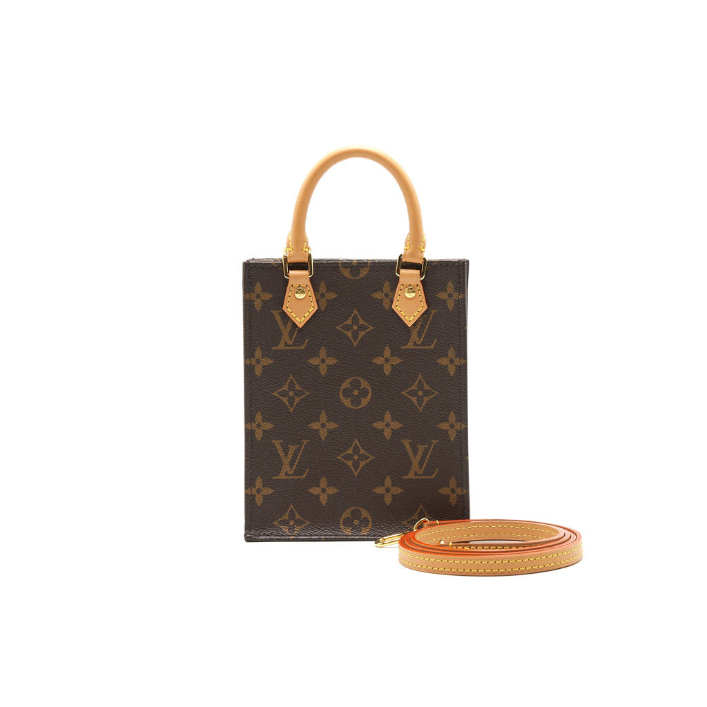 LOUIS VUITTON PETIT SAC PLAT MONOGRAM CANVAS