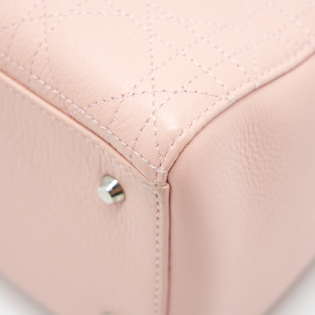 DIOR MEDIUM LADY DIOR CALFSKIN LIGHT PINK SHW