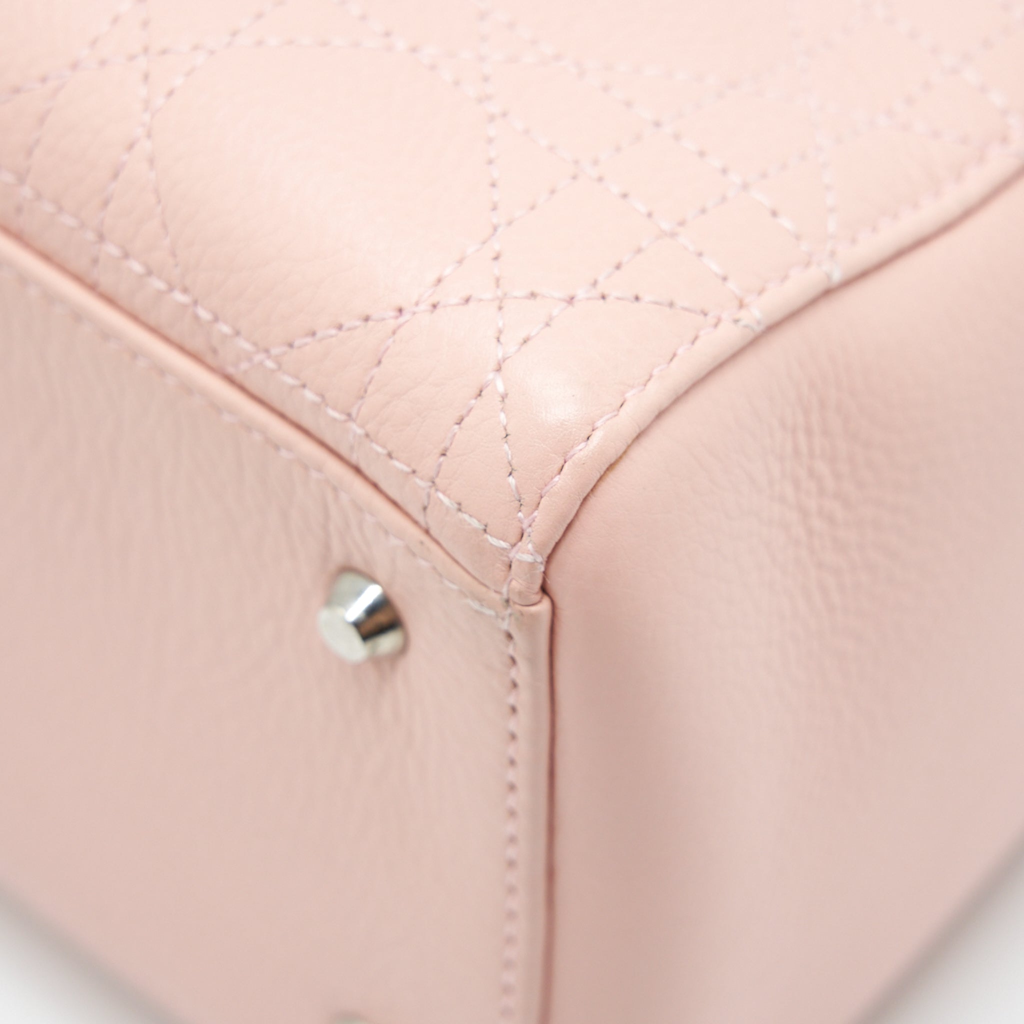 DIOR MEDIUM LADY DIOR CALFSKIN LIGHT PINK SHW