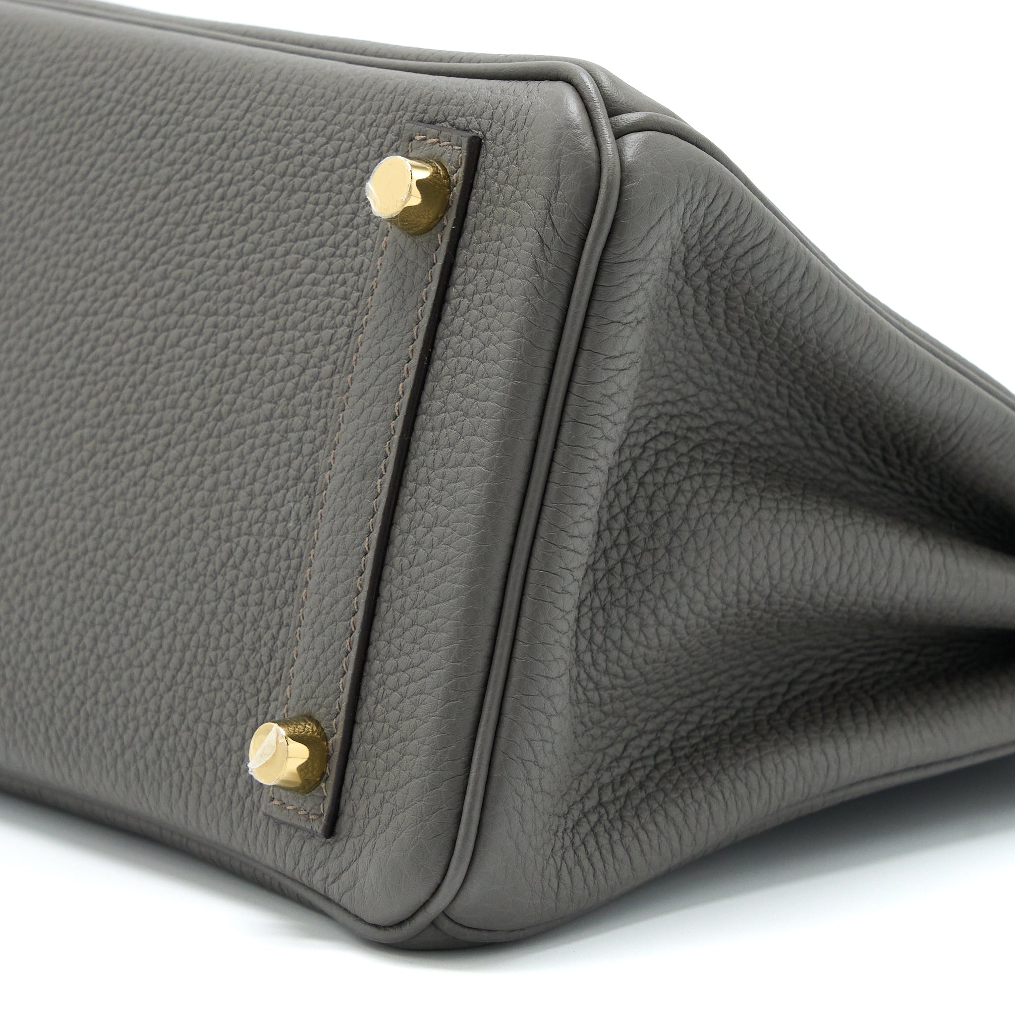 HERMES BIRKIN 25 TOGO 8F GRIS ETAIN GHW