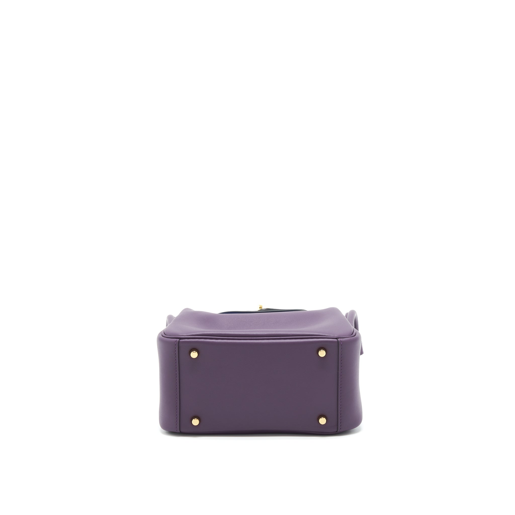 HERMES MINI LINDY SWIFT CASSIS/BLEU ROYAL GHW