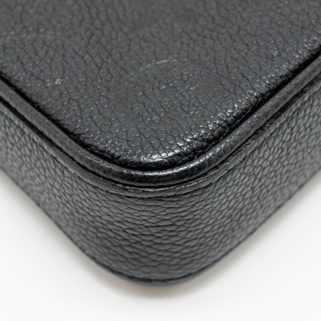 LOUIS VUITTON EASY POUCH ON STRAP EMPREINTE MONOGRAM BLACK GHW