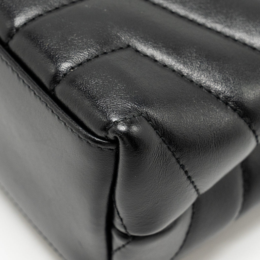 SAINT LAURENT/YSL SMALL LOULOU BAG CALFSKIN SO BLACK