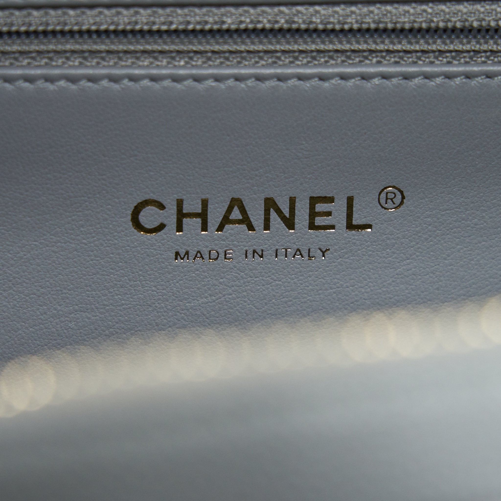 CHANEL CC FILIGREE VANITY CASE GREY LGHW