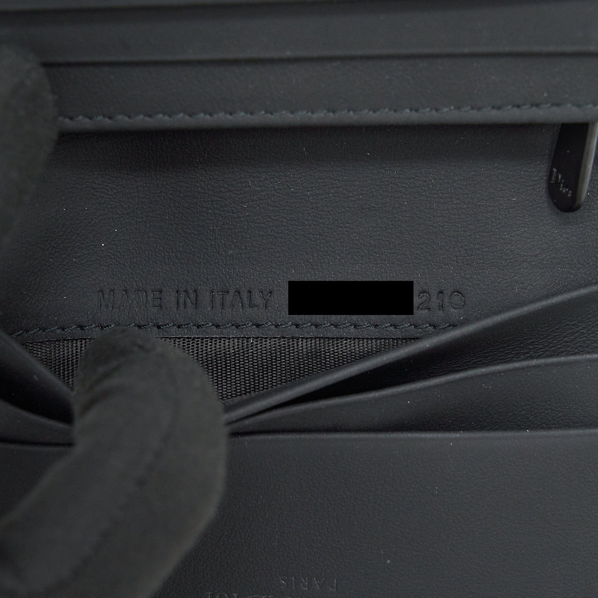 DIOR FLAP CARD HOLDER CALFSKIN SO BLACK