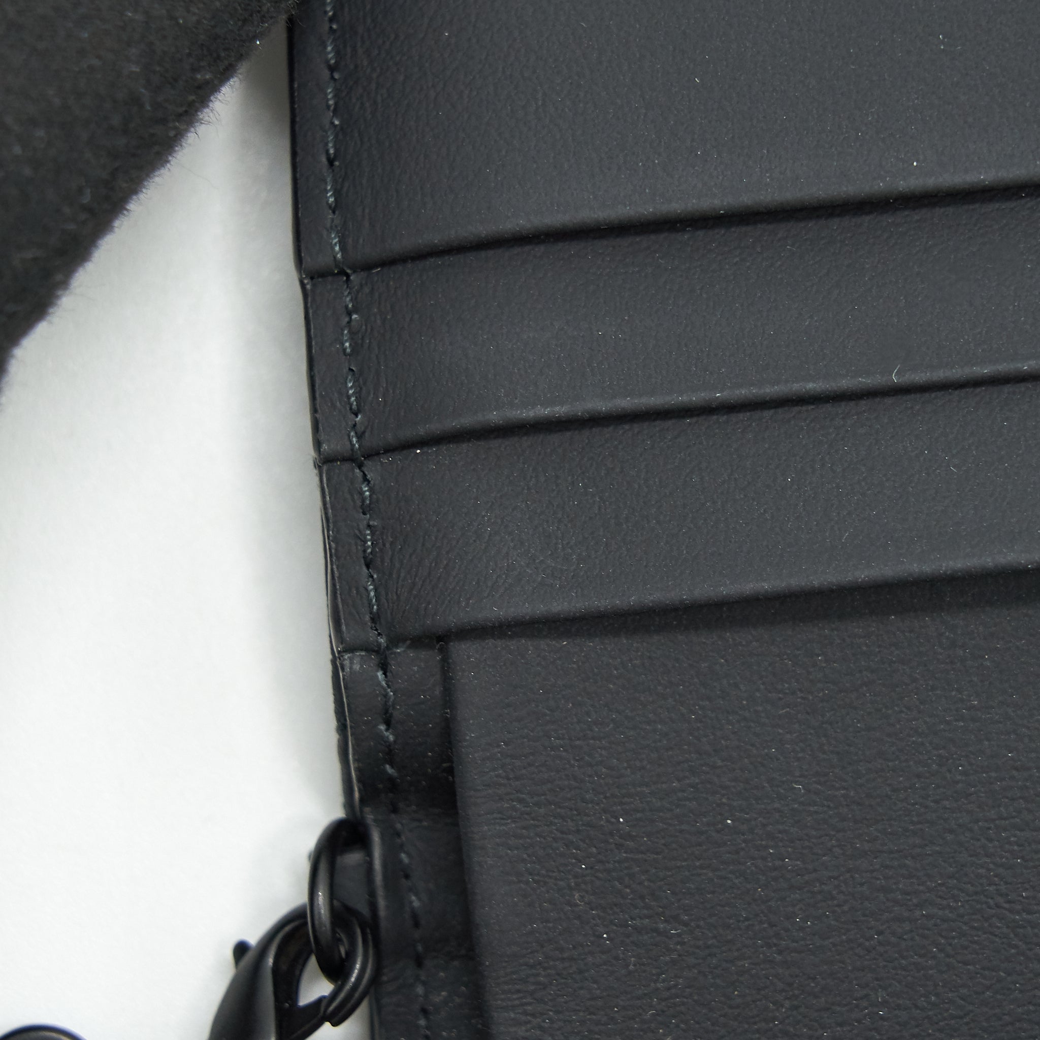 DIOR FLAP CARD HOLDER CALFSKIN SO BLACK