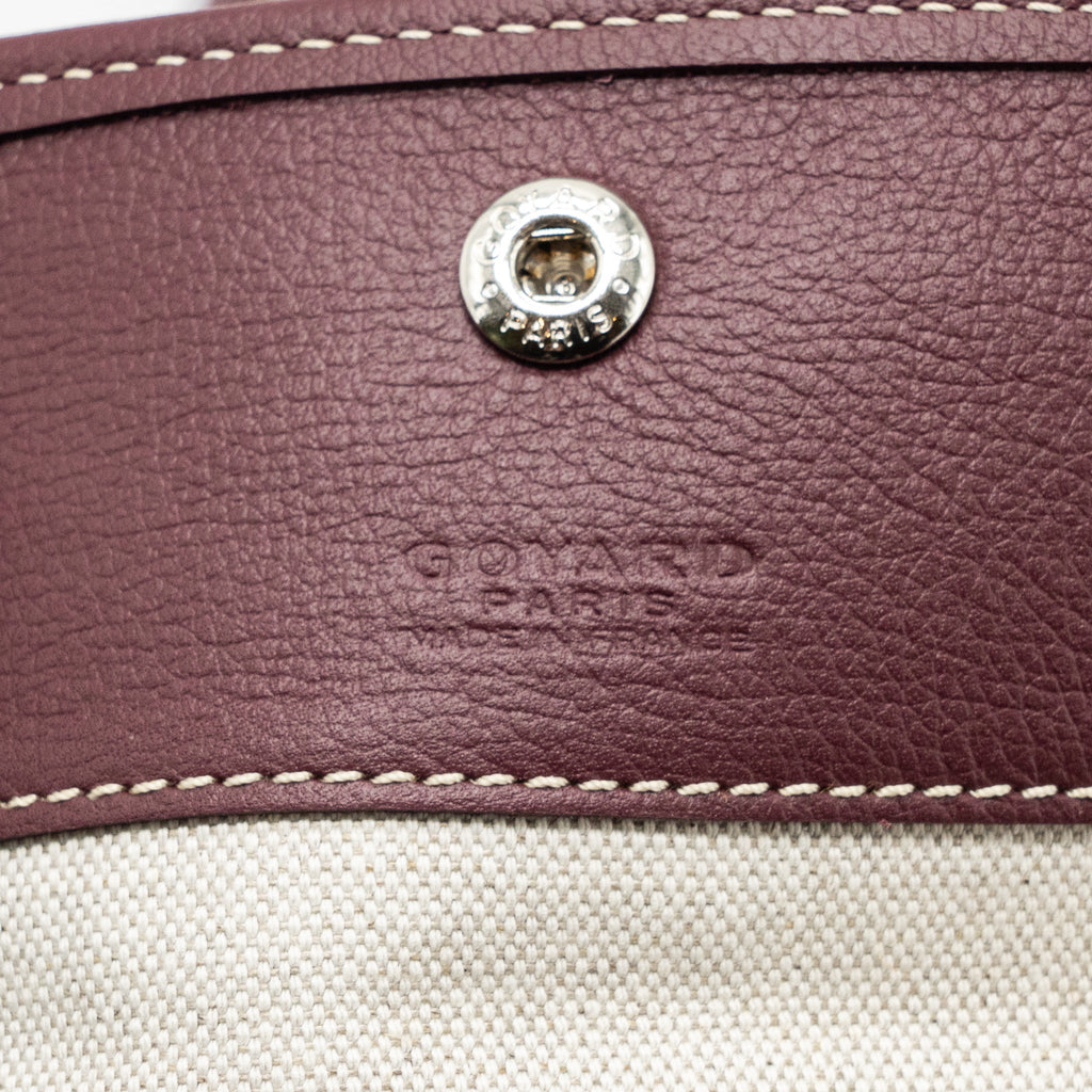 GOYARD SAINT LOUIS PM TOTE BAG CANVAS BURGUNDY SHW
