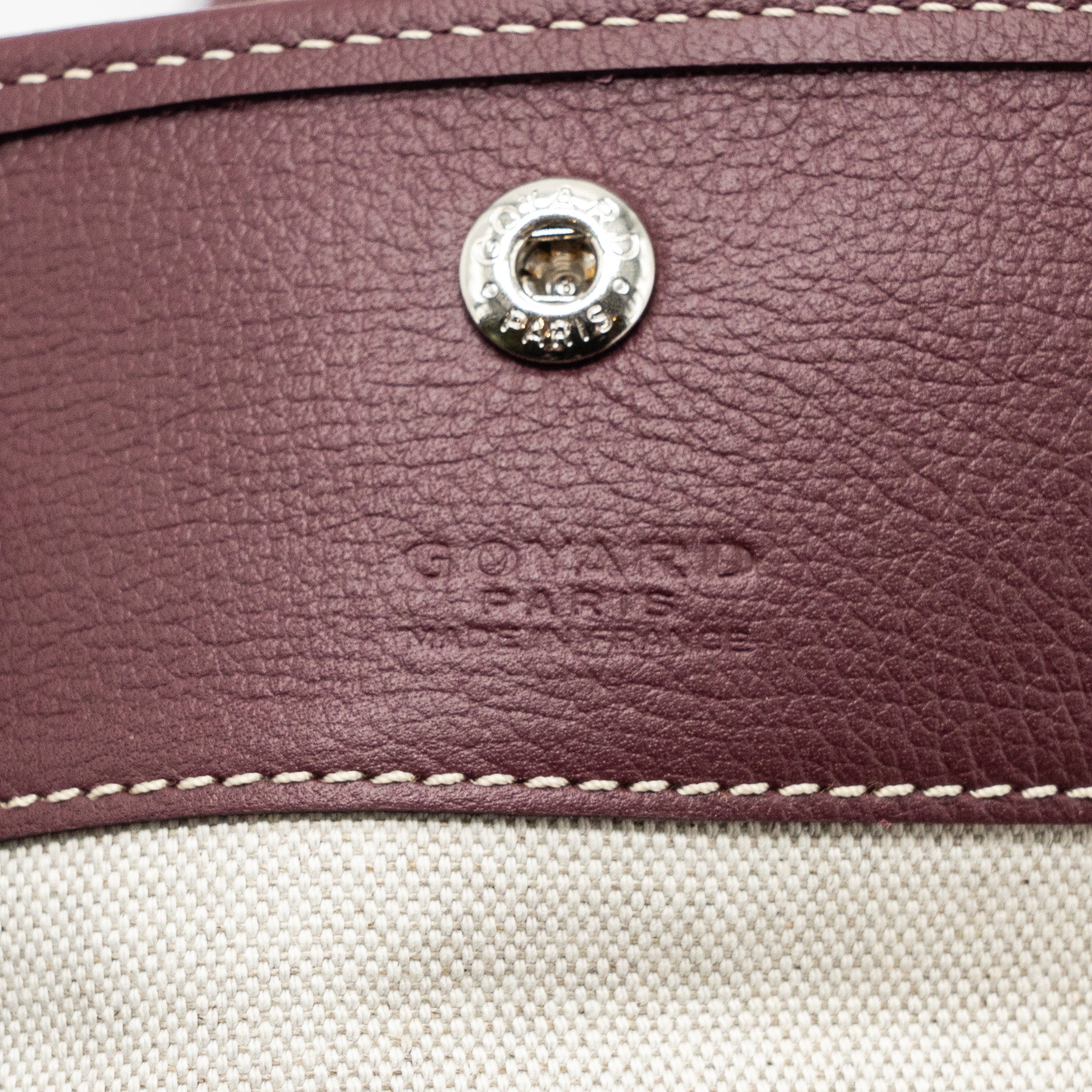 GOYARD SAINT LOUIS PM TOTE BAG CANVAS BURGUNDY SHW