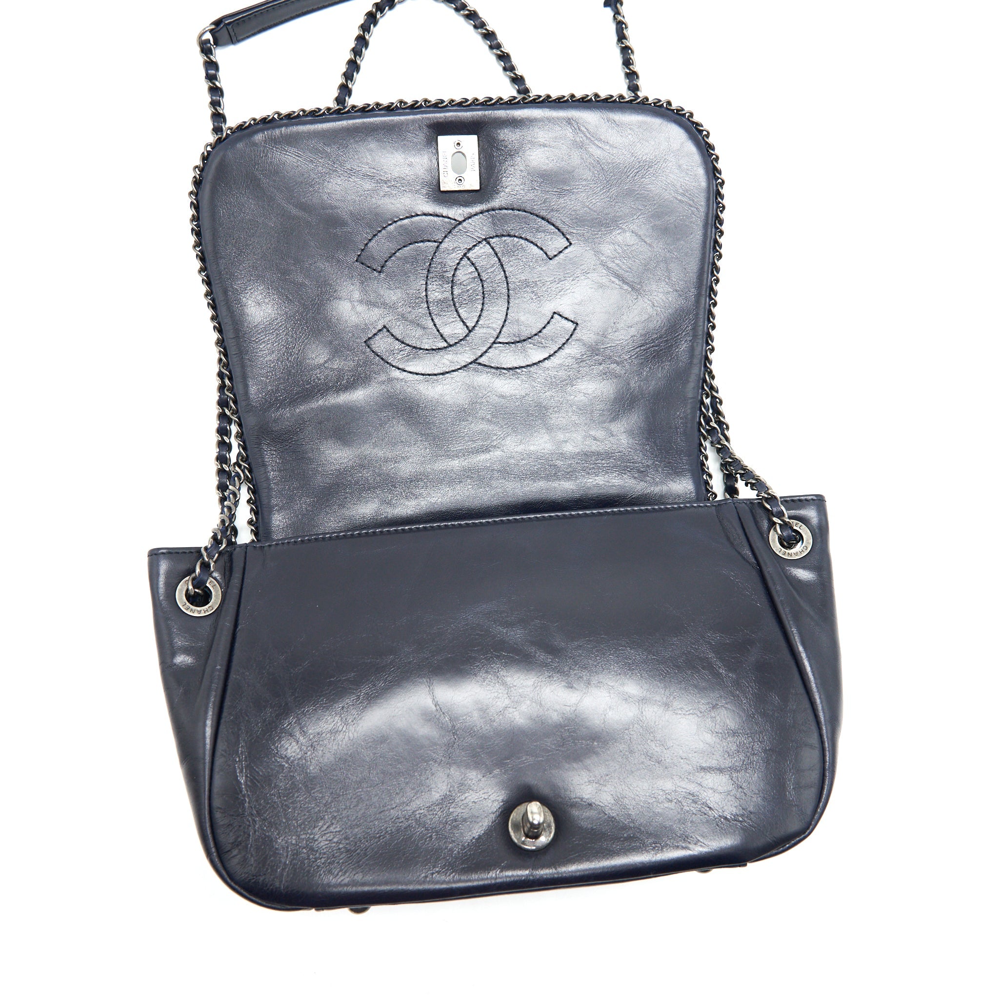 CHANEL QUILTED CALFSKIN FLAP SHOULDER BAG