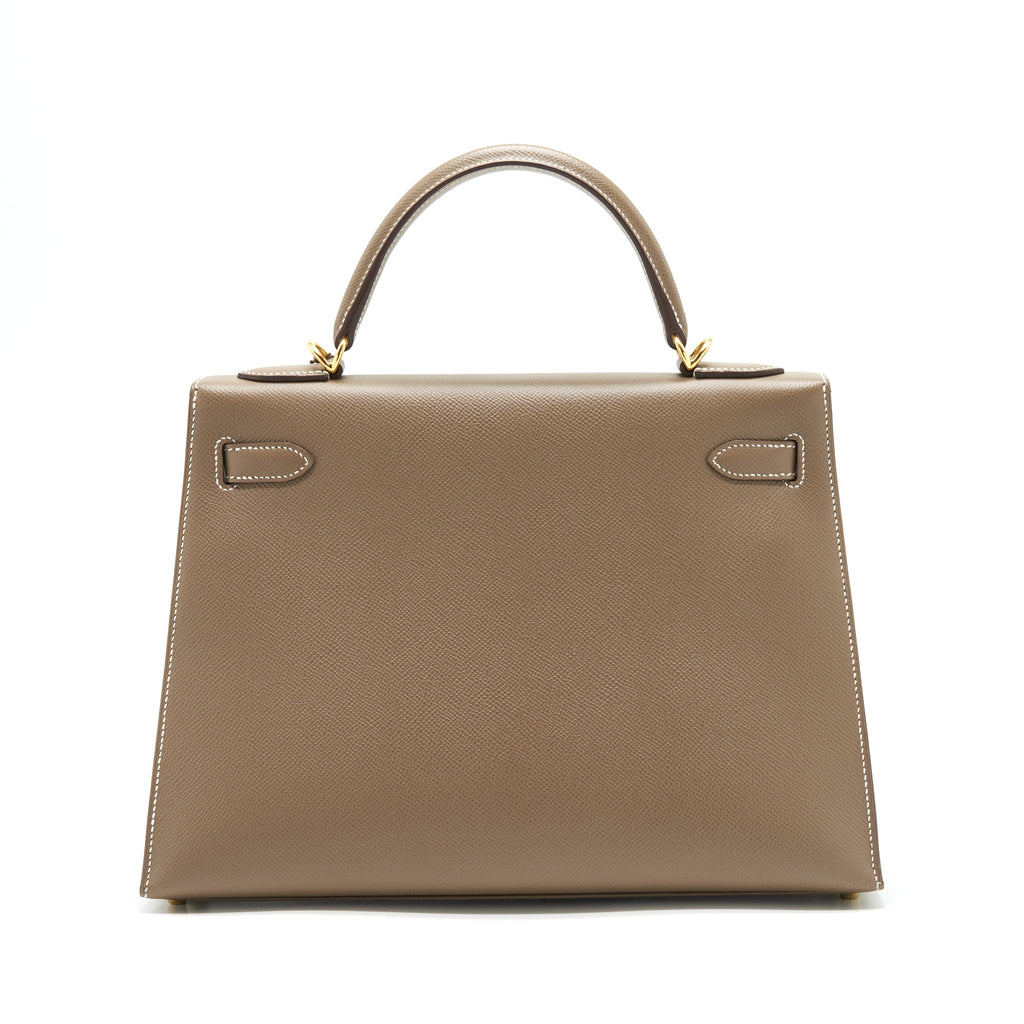 HERMES KELLY 32 SELLIER EPSOM ETOUPE GHW