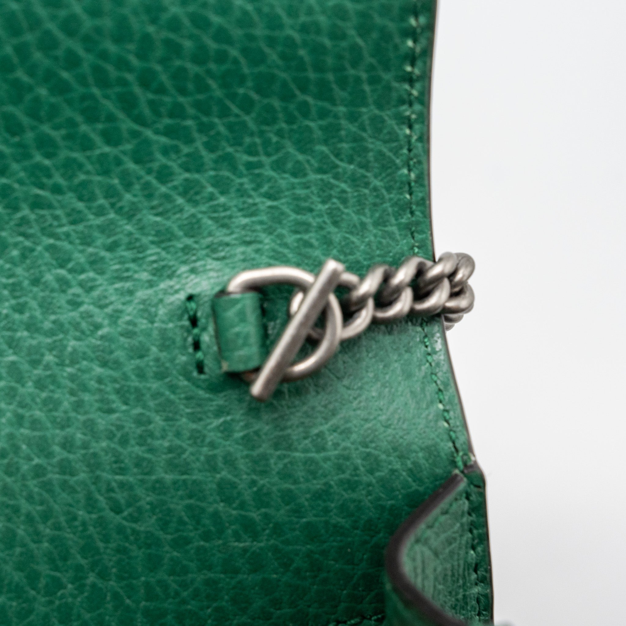 GUCCI DIONYSUS SUPER MINI CALFSKIN GREEN BRUSHED GHW