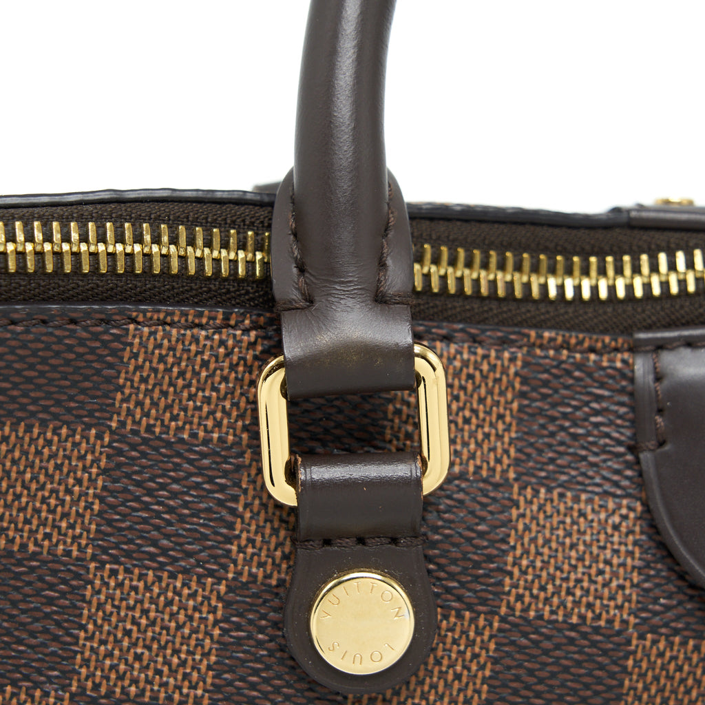 LOUIS VUITTON SIENA MM SHOULDER BAG DAMIER EBENE GHW