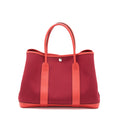 HERMES GARDEN PARTY 36 NEGONDA/CANVAS ROUGE GRENAT SHW