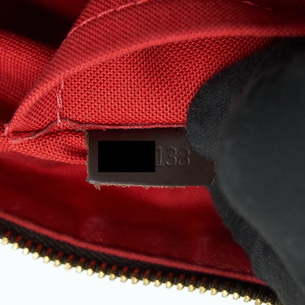 LOUIS VUITTON SIENA MM SHOULDER BAG DAMIER EBENE GHW