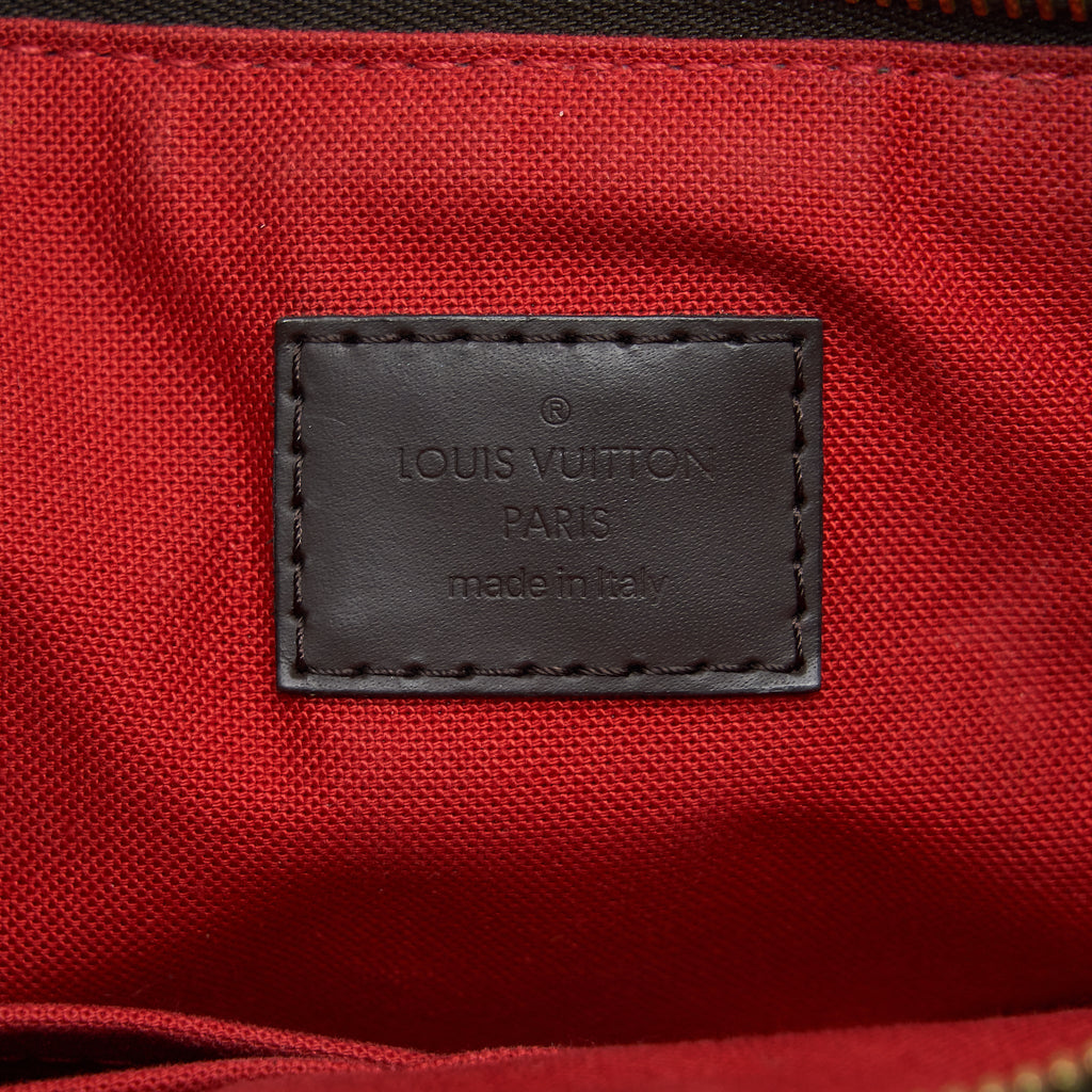 LOUIS VUITTON SIENA MM SHOULDER BAG DAMIER EBENE GHW