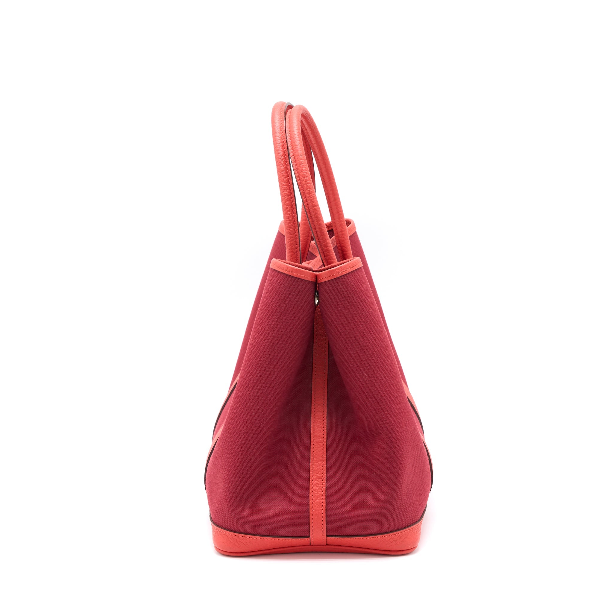 HERMES GARDEN PARTY 36 NEGONDA/CANVAS ROUGE GRENAT SHW