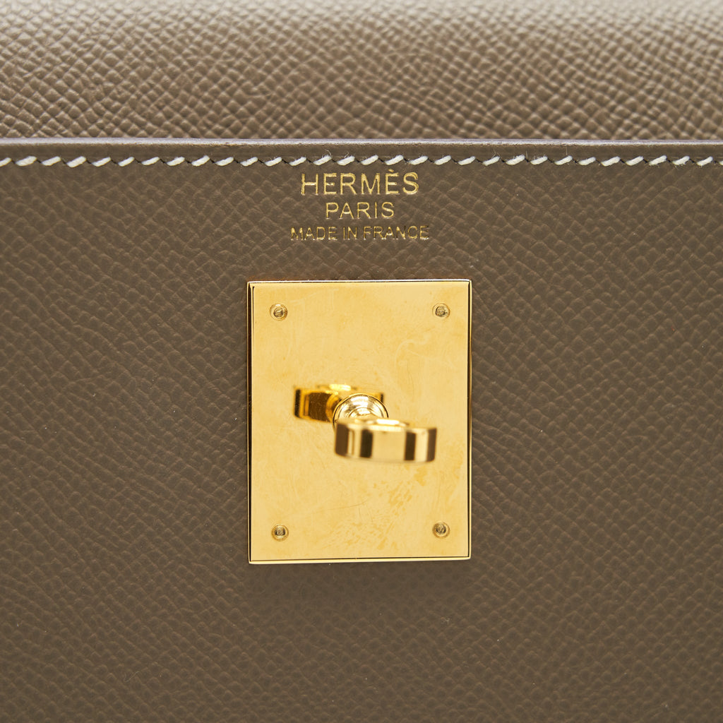 HERMES KELLY 32 SELLIER EPSOM ETOUPE GHW