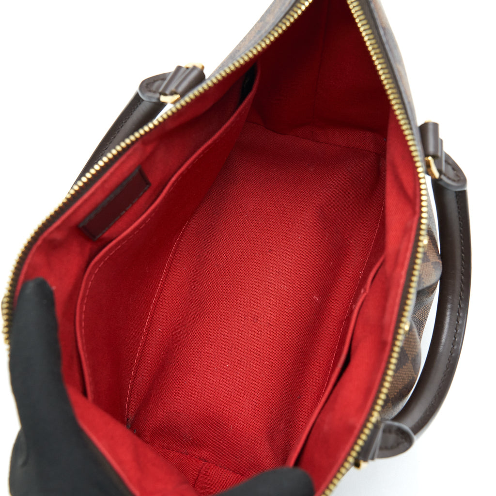 LOUIS VUITTON SIENA MM SHOULDER BAG DAMIER EBENE GHW