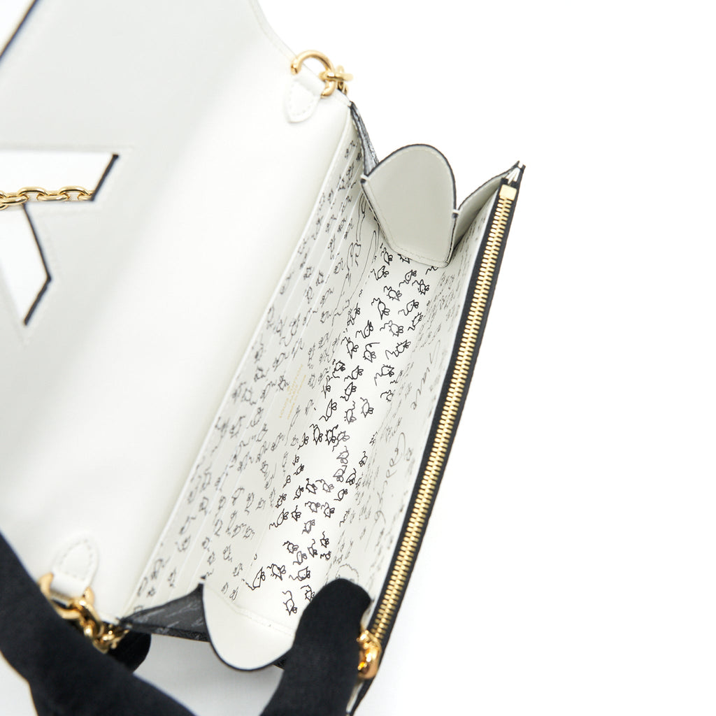 LOUIS VUITTON TWIST CHAIN WALLET MONOGRAM CATOGRAM CAT BLACK