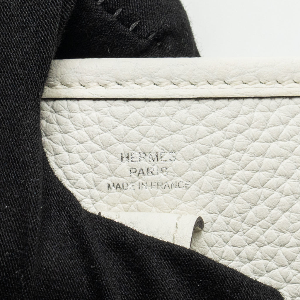 HERMES MINI EVELYNE CLEMENCE NEW WHITE SHW