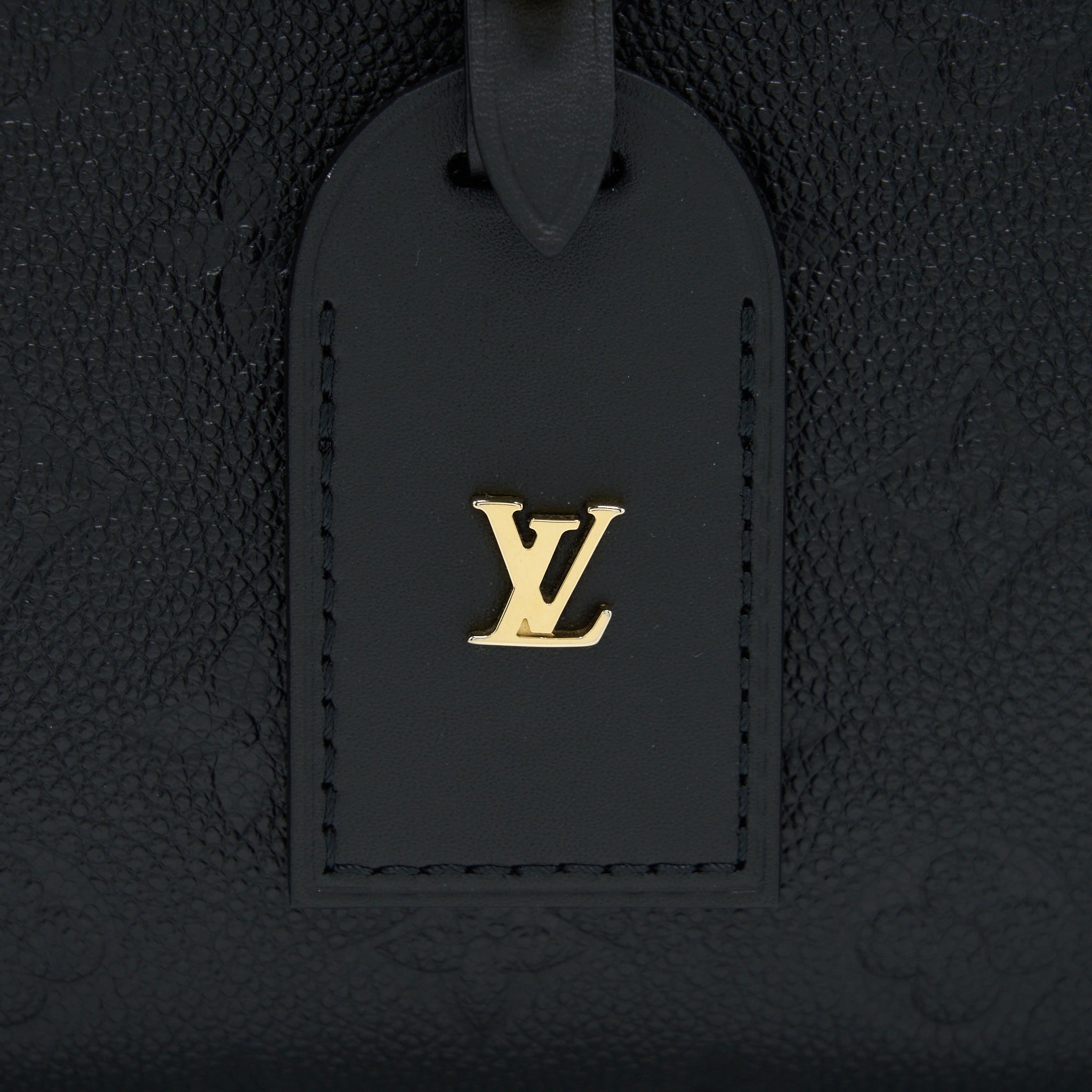 LOUIS VUITTON PETITE MALLE SOUPLE MONOGRAM EMPREINTE BLACK GHW