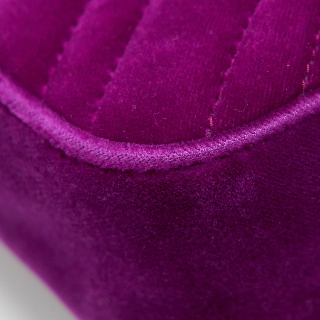 GUCCI MINI MARMONT BAG VELVET PURPLE GHW