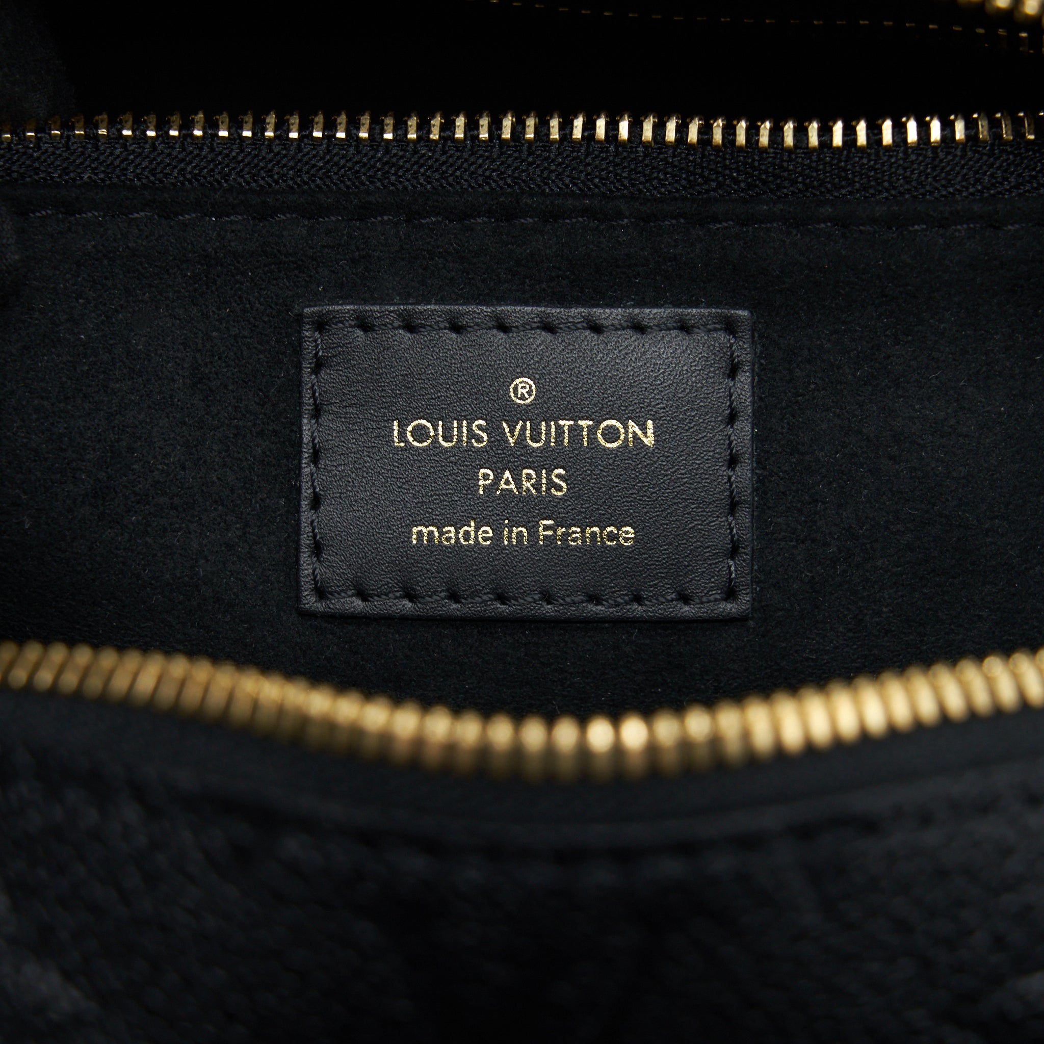 LOUIS VUITTON PETITE MALLE SOUPLE MONOGRAM EMPREINTE BLACK GHW