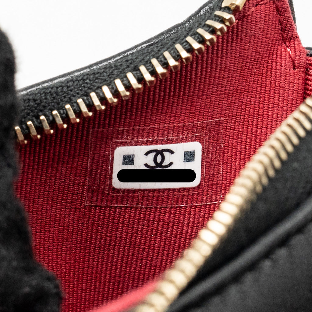 CHANEL 19 CROSSBODY HOBO LAMBSKIN BLACK MULTICOLOUR HARDWARE (MICROCHIP)