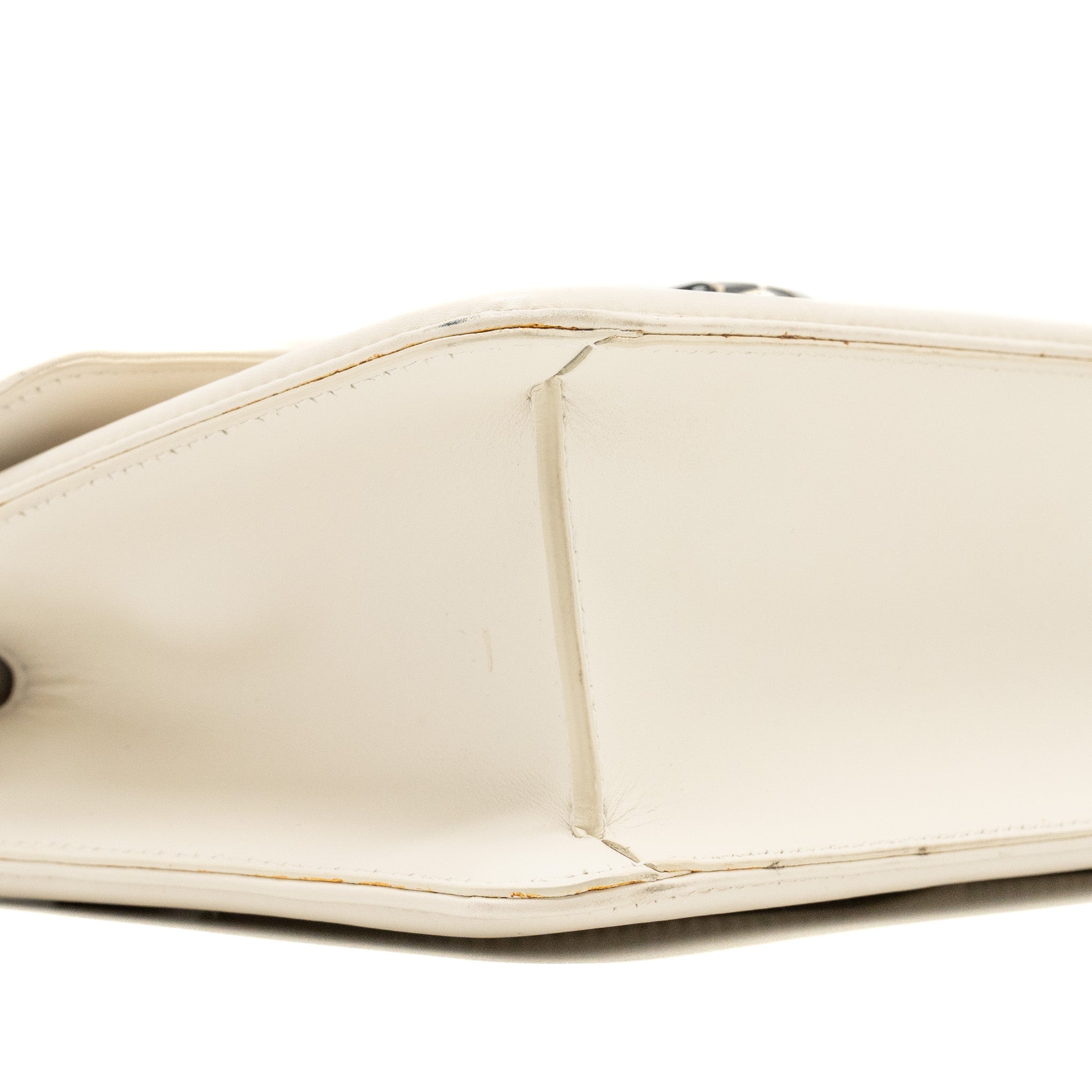 BVLGARI SERPENTI FLAP CHAIN BAG CALFSKIN LIMITED EDITION WHITE LGHW
